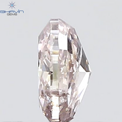 GIA Certified 0.55 CT Oval Shape Natural Diamond Brownish Pink Color I3 Clarity (5.69 MM)