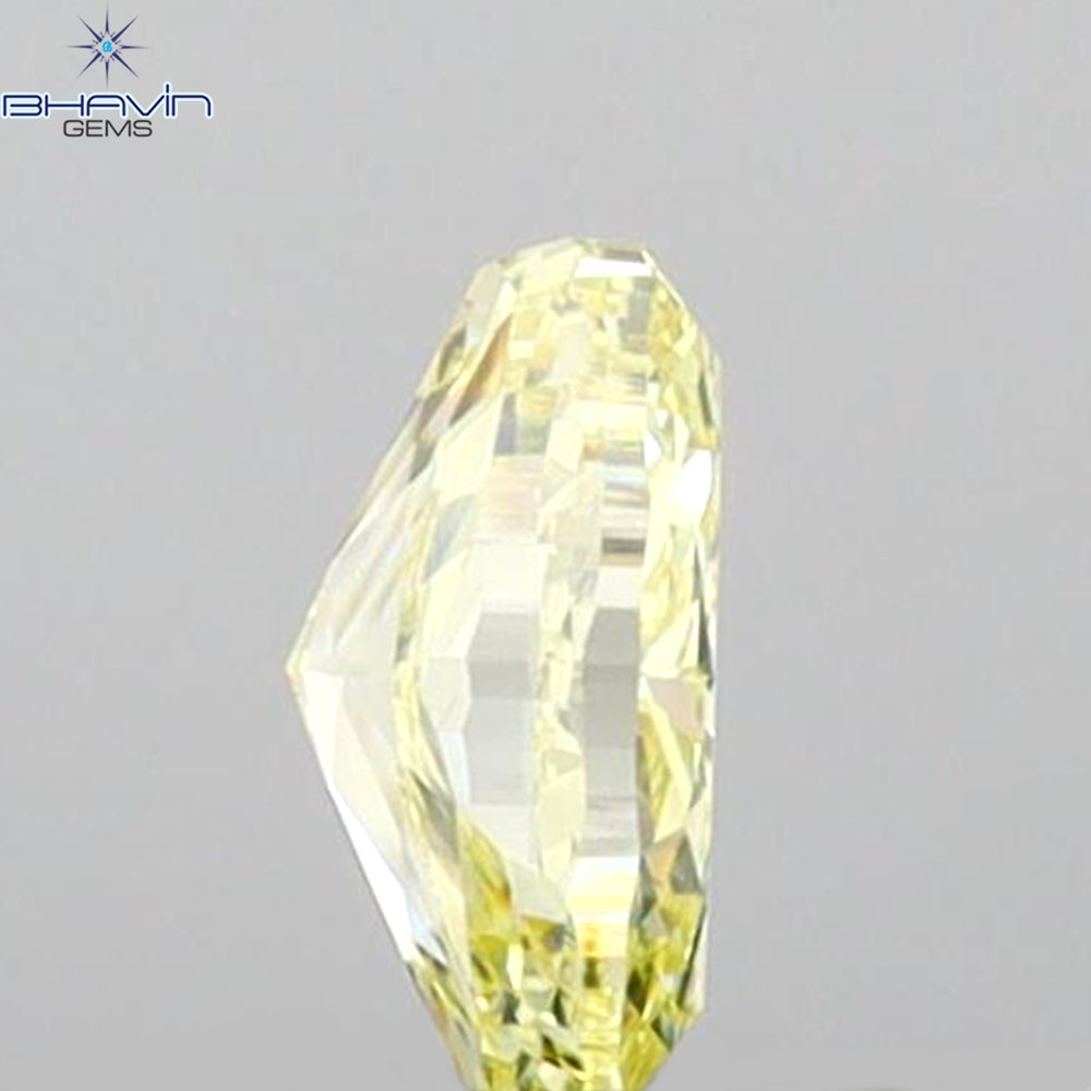0.26 CT Oval Shape Natural Diamond Yellow Color VS1 Clarity (4.53 MM)