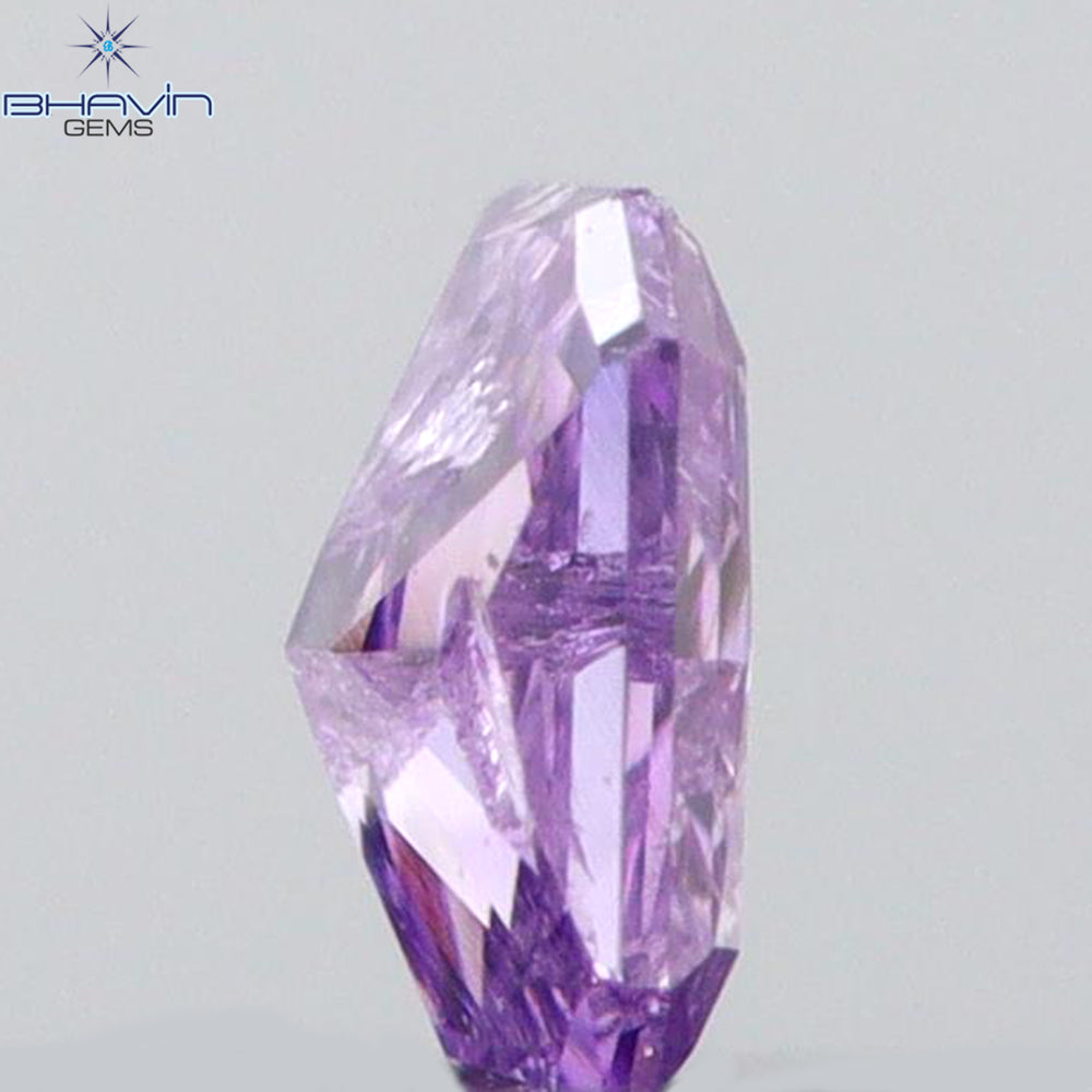 0.07 CT Radiant Shape Natural Diamond Pink Color I1 Clarity (2.80 MM)