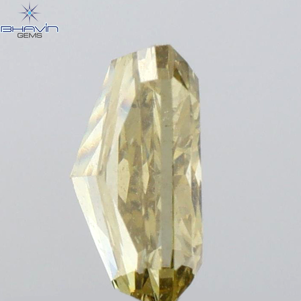 1.01 CT Radiant Shape Natural Diamond Green Yellow (Chameleon) Color SI1 Clarity (6.60 MM)