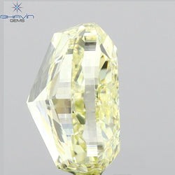 1.51 CT Cushion Diamond Yellow Color Natural Diamond VVS2 Clarity (6.77 MM)