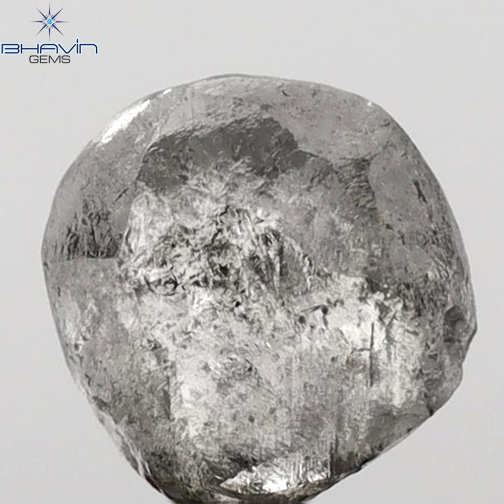 3.03 CT Rough Shape Natural Diamond Salt And Pepper Color (8.10 MM)