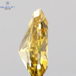 0.11 CT Pear Shape Natural Diamond Orange Color VS2 Clarity (3.82 MM)
