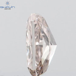 0.09 CT Radiant Shape Natural Diamond Pink Color SI1 Clarity (3.17 MM)