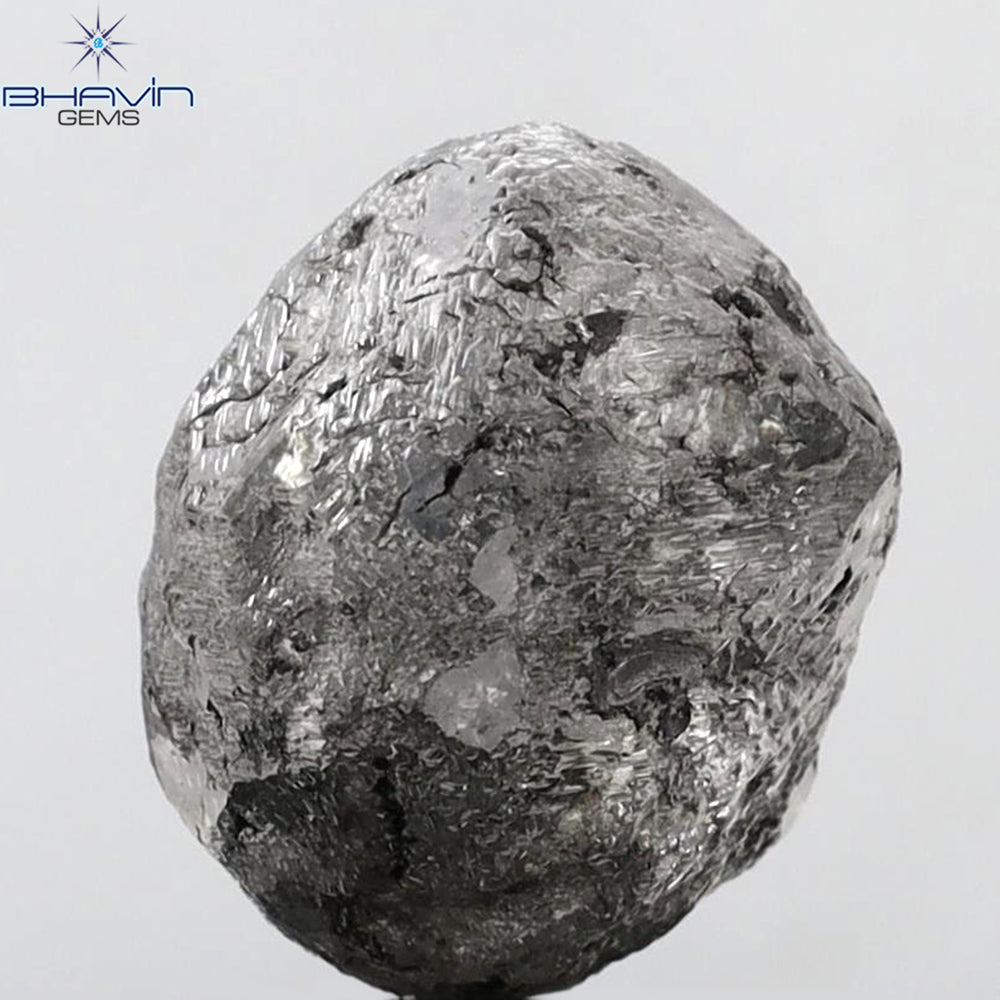 18.88 CT Rough Shape Natural Diamond Salt And Pepper Color I3 Clarity