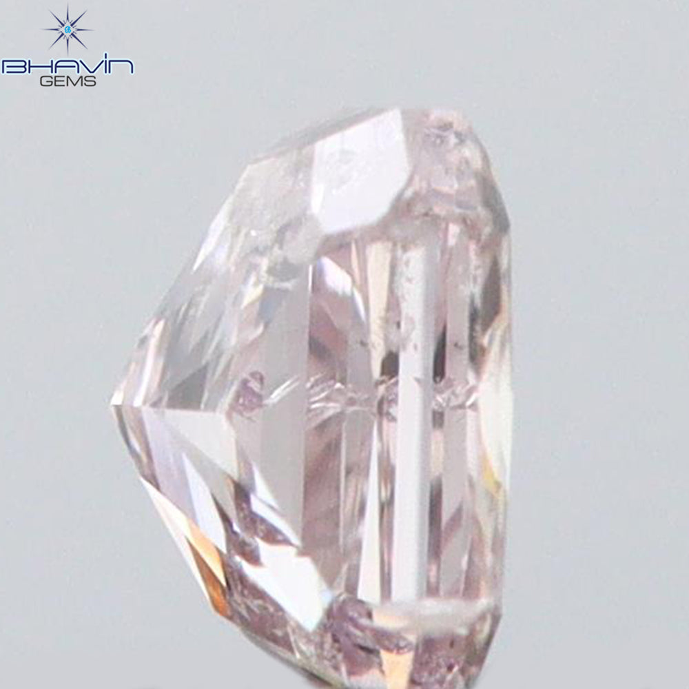 0.13 CT Radiant Shape Natural Diamond Pink Color SI2 Clarity (2.98 MM)