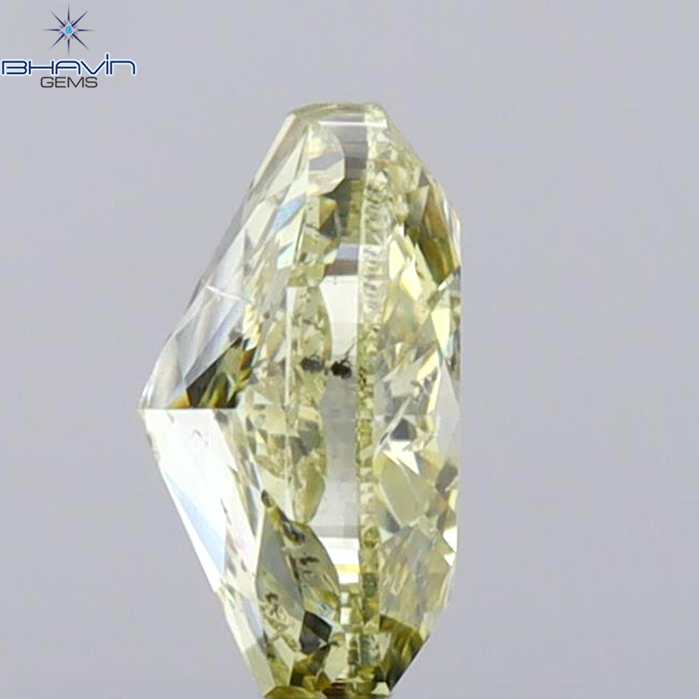 1.01 CT Oval Shape Natural Diamond Yellow Color I1 Clarity (6.90 MM)