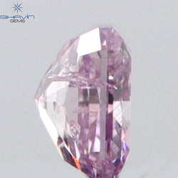 0.06 CT Radiant Shape Natural Diamond Pink Color I1 Clarity (2.33 MM)