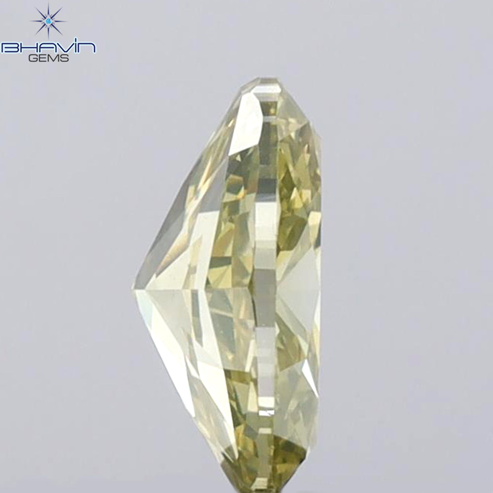 1.02 CT Oval Shape Natural Diamond Yellow Color VS2 Clarity (7.70 MM)