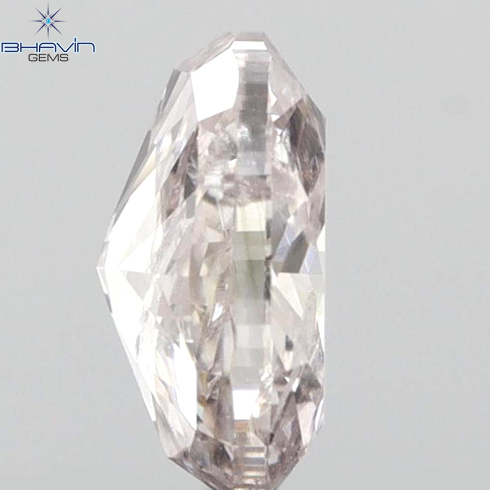 0.55 CT Oval Shape Natural Diamond Pink Color I2 Clarity (5.69 MM)