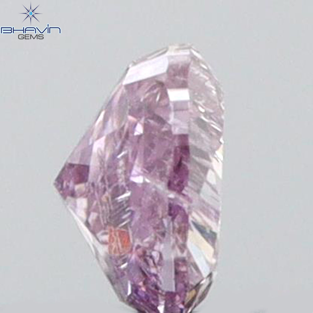 0.10 CT Heart Shape Natural Diamond Pink Color I1 Clarity (3.06 MM)