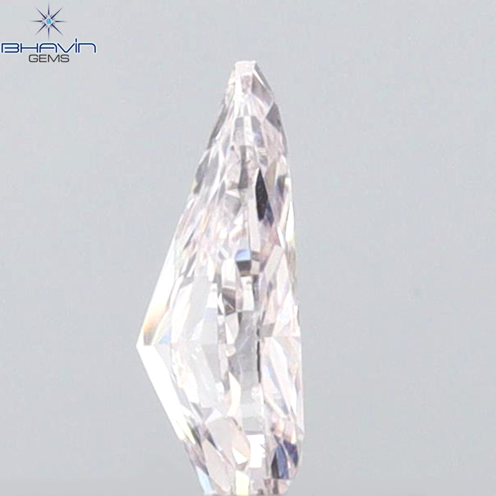 GIA Certified 0.30 CT Pear Diamond Pink Color Natural Loose Diamond (5.96 MM)