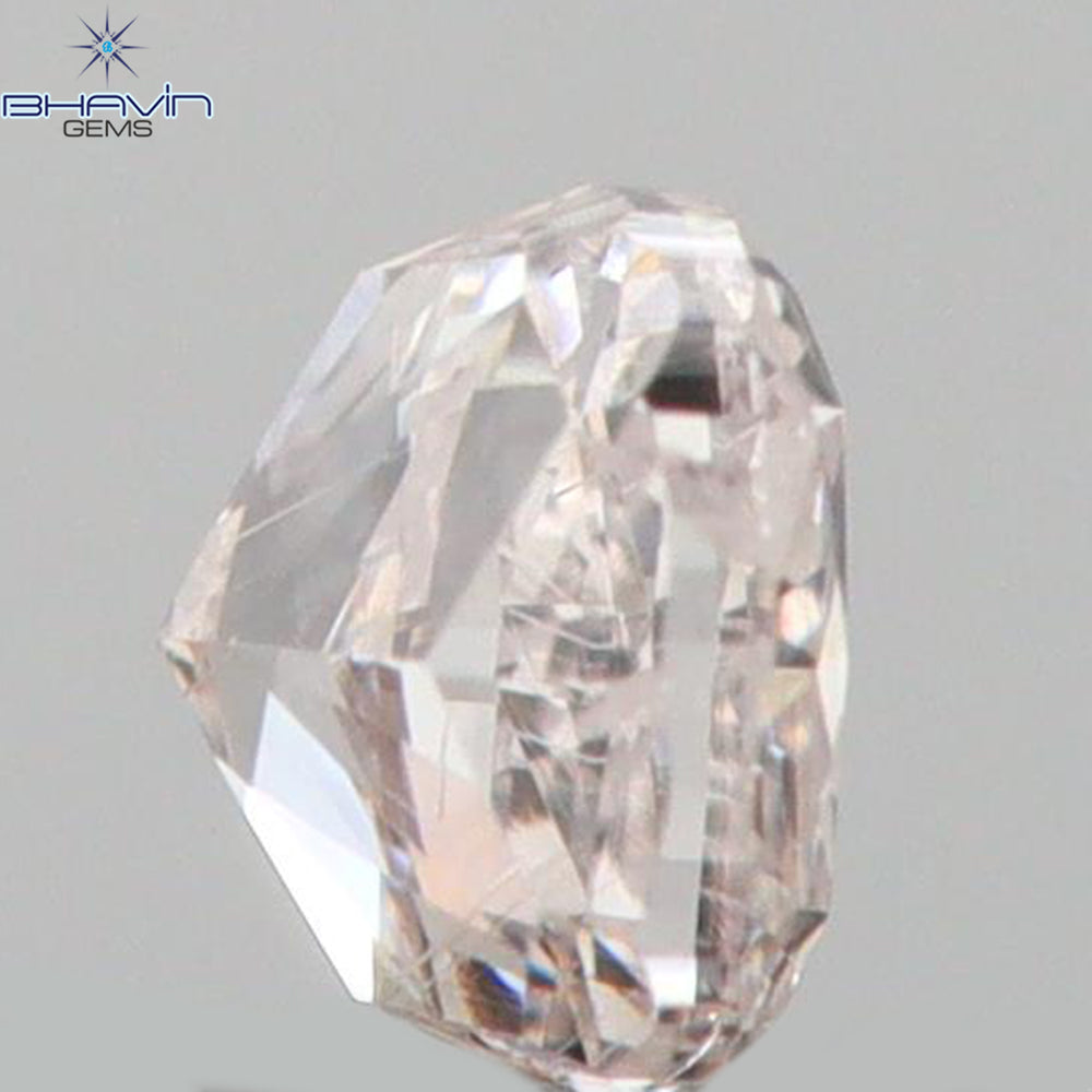 0.09 CT Cushion Shape Natural Diamond Pink Color SI1 Clarity (2.44 MM)