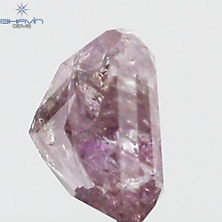 0.61 CT Radiant Diamond Pink Color Natural Loose Diamond I3 Clarity (4.66 MM)