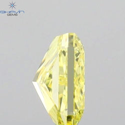 0.29 CT Radiant Shape Natural Diamond Yellow Color VVS1 Clarity (4.08 MM)