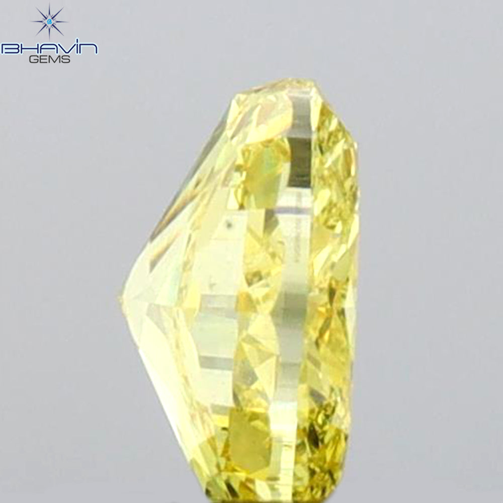 GIA Certified 0.37 CT Oval Shape Natural Diamond Yellow Color VS2 Clarity (4.89 MM)