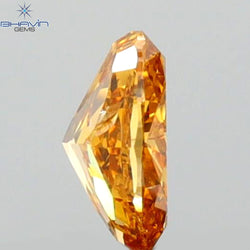 0.35 CT Oval Shape Natural Diamond Orange Color SI1 Clarity (4.99 MM)
