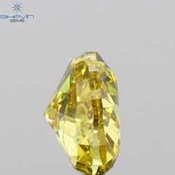 0.15 CT Heart Shape Natural Diamond Yellow Color VS1 Clarity (3.49 MM)