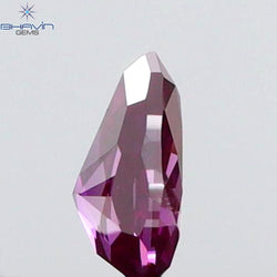 0.09 CT Pear Shape Natural Diamond Pink Color SI1 Clarity (3.52 MM)