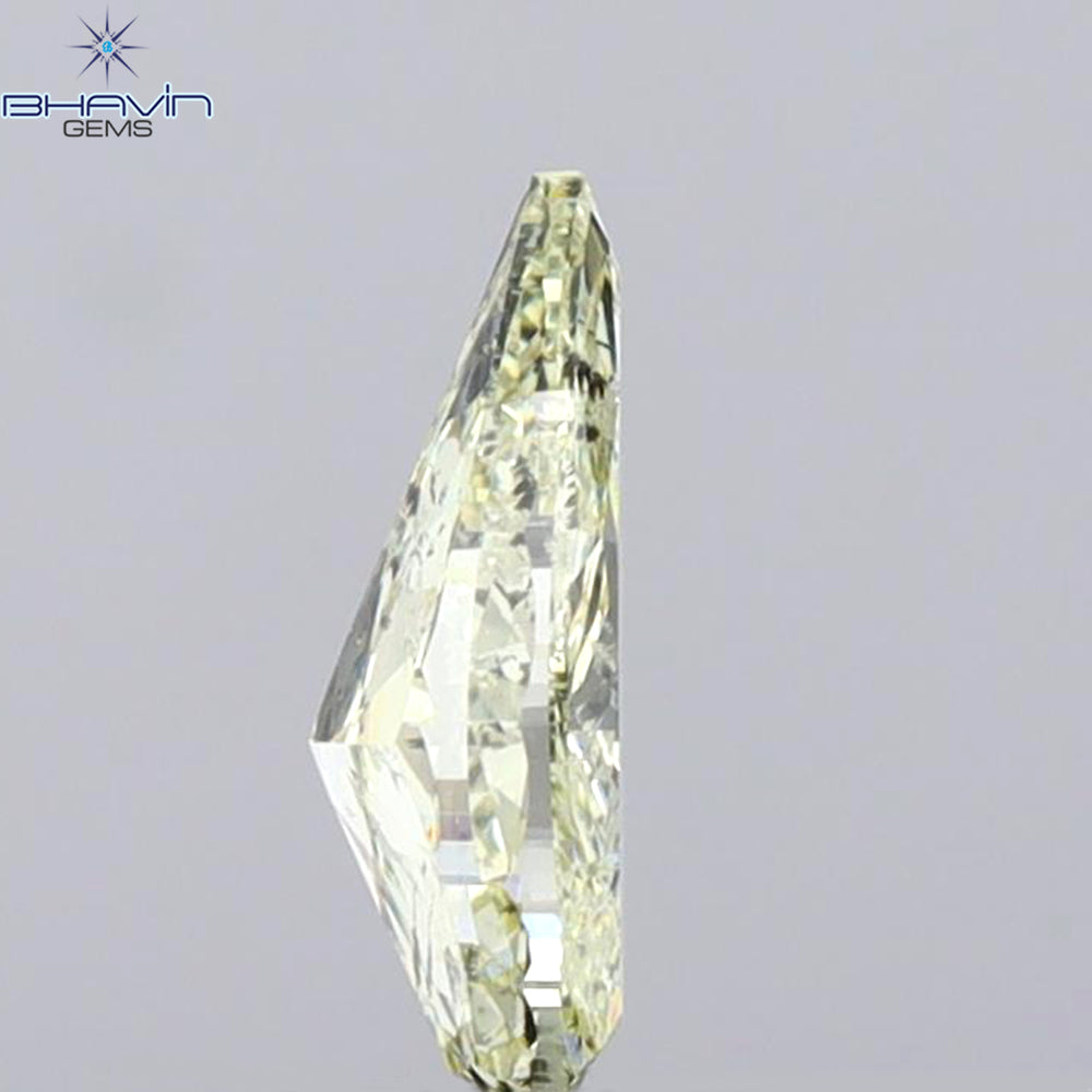 1.01 CT Pear Shape Natural Diamond Yellow Color I1 Clarity (9.21 MM)