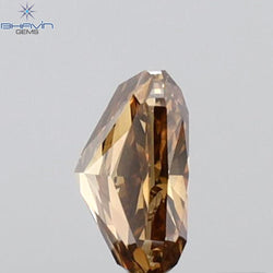 0.37 CT Radiant Shape Natural Diamond Brown Color VS1 Clarity (4.47 MM)