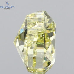 0.55 CT Heart Shape Natural Diamond Yellow Color SI1 Clarity (5.16 MM)