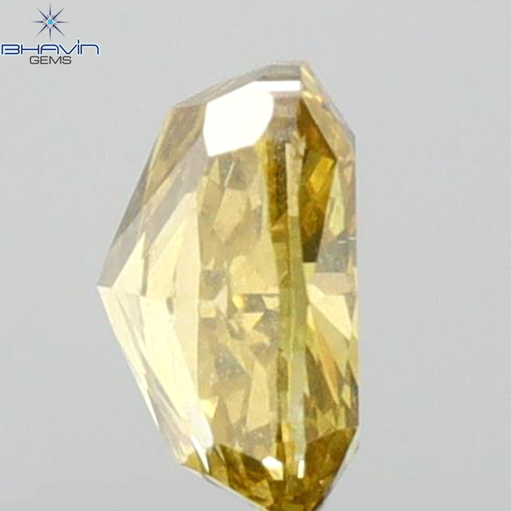 0.53 CT Cushion Shape Natural Diamond Green (Chameleon) Color VS1 Clarity (4.85 MM)