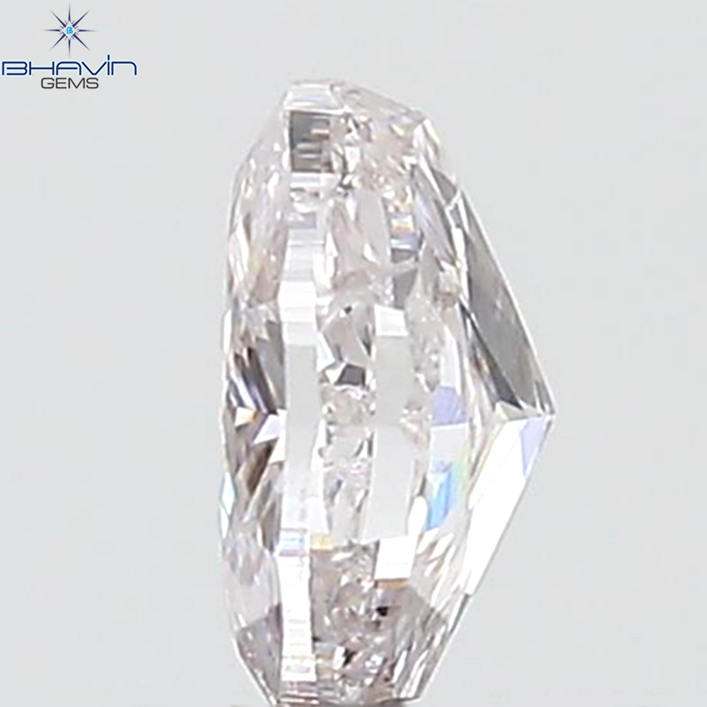 GIA Certified 0.41 CT Oval Shape Natural Diamond Pink Color I2 Clarity (5.10 MM)