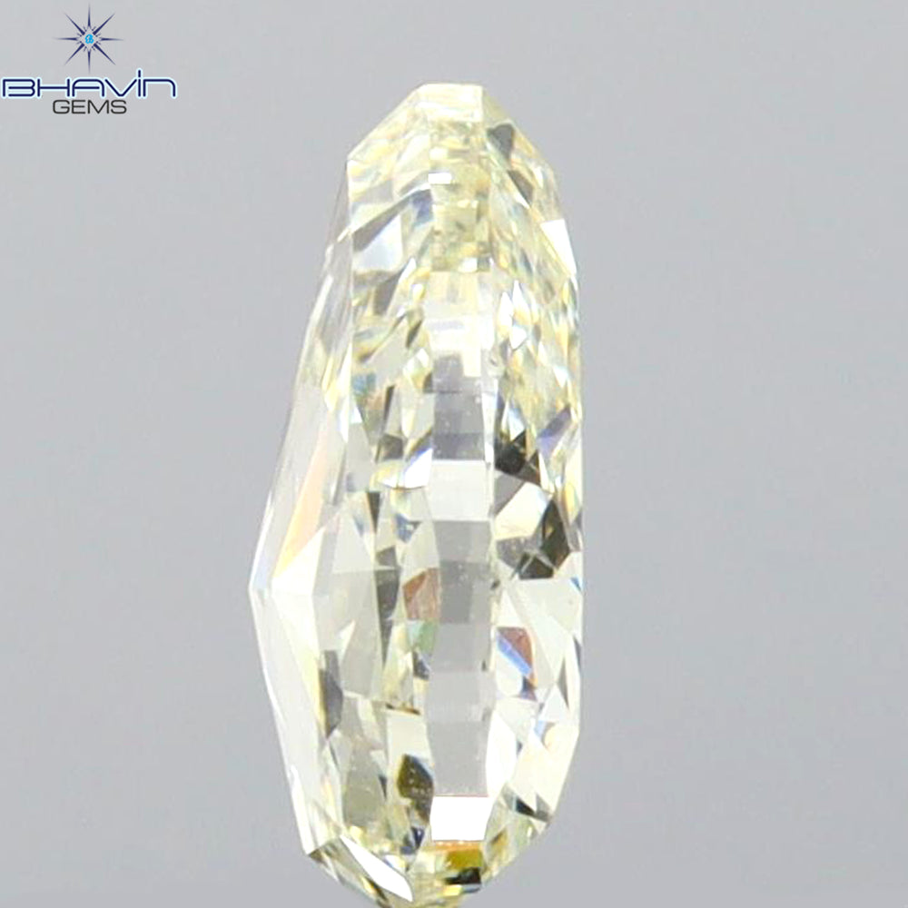0.83 CT Pear Shape Natural Diamond Yellow Color VS2 Clarity (6.93 MM)