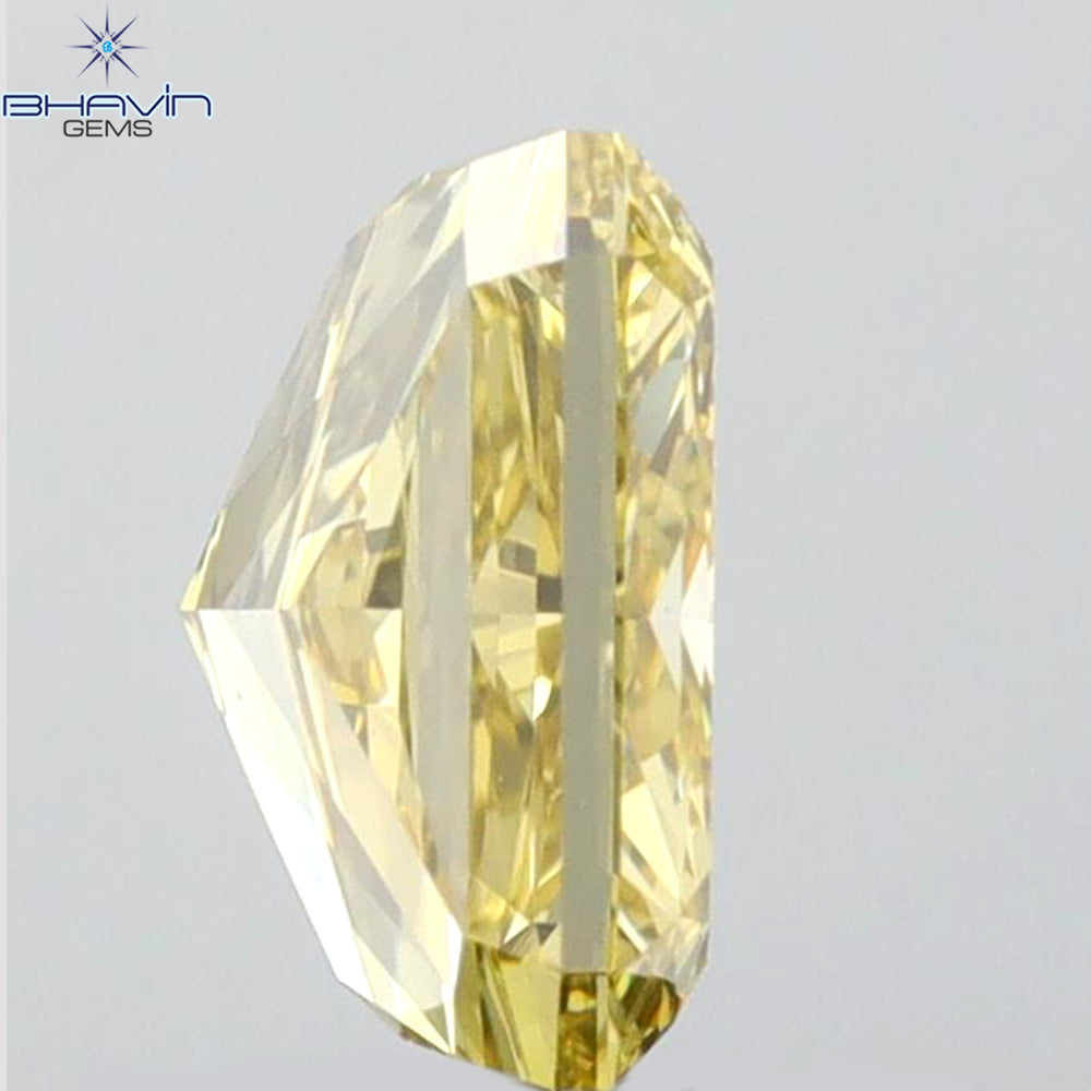 GIA Certified 2.01 CT Radiant Diamond Brownish Greenish Yellow (CHAMELEON) Color Natural Loose Diamond SI1 Clarity (7.73 MM)