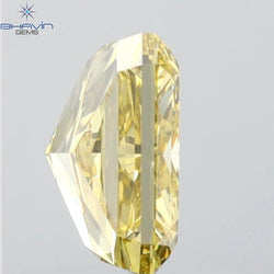 GIA Certified 2.01 CT Radiant Diamond Brownish Greenish Yellow (CHAMELEON) Color Natural Loose Diamond SI1 Clarity (7.73 MM)
