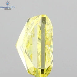 0.54 CT Radiant Shape Natural Diamond Yellow Color I1 Clarity (4.80 MM)