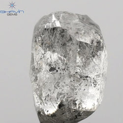1.52 CT Rough Shape Natural Diamond Salt And Pepper Color (4.87 MM)