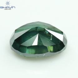 0.87 CT Oval Shape Natural Diamond Blue Color I1 Clarity (6.45 MM)