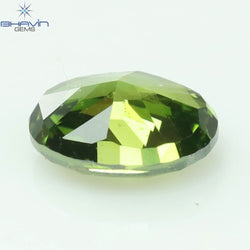 0.13 CT Oval Shape Natural Diamond Green Color VS1 Clarity (3.59 MM)