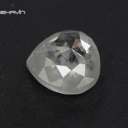 0.61 CT ハートシェイプ ナチュラル ルース ダイヤモンド ソルト アンド ペッパー カラー I3 クラリティ (5.47 MM)