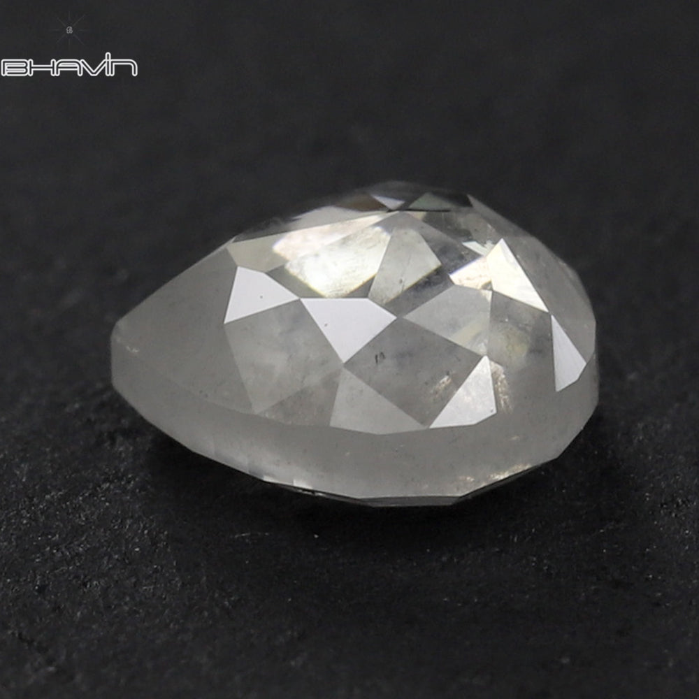 0.61 CT ハートシェイプ ナチュラル ルース ダイヤモンド ソルト アンド ペッパー カラー I3 クラリティ (5.47 MM)