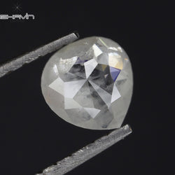 0.61 CT ハートシェイプ ナチュラル ルース ダイヤモンド ソルト アンド ペッパー カラー I3 クラリティ (5.47 MM)