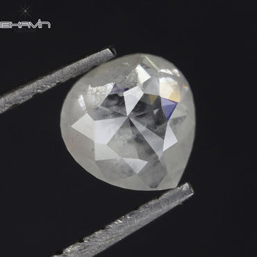 0.56 CT Heart Shape Natural Loose Diamond White Milky Color I3 Clarity (5.07 MM)