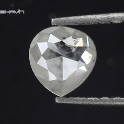 0.61 CT ハートシェイプ ナチュラル ルース ダイヤモンド ソルト アンド ペッパー カラー I3 クラリティ (5.47 MM)