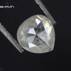 0.61 CT ハートシェイプ ナチュラル ルース ダイヤモンド ソルト アンド ペッパー カラー I3 クラリティ (5.47 MM)