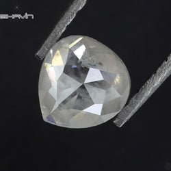 0.61 CT ハートシェイプ ナチュラル ルース ダイヤモンド ソルト アンド ペッパー カラー I3 クラリティ (5.47 MM)