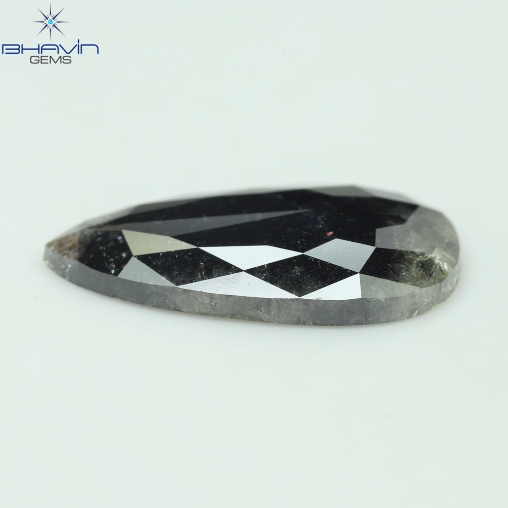 3.24 CT Pear Shape Natural Loose Diamond Black Color I3 Clarity (16.50 MM)