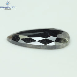 3.24 CT Pear Shape Natural Loose Diamond Black Color I3 Clarity (16.50 MM)