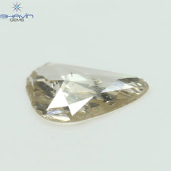 0.40 CT Slice (Polki) Shape Natural loose Diamond Light Brown Color VS2 Clarity (7.36 MM)
