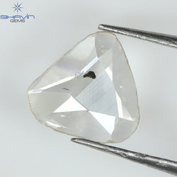 0.40 CT Slice (Polki) Shape Natural loose Diamond Light Brown Color VS2 Clarity (7.36 MM)