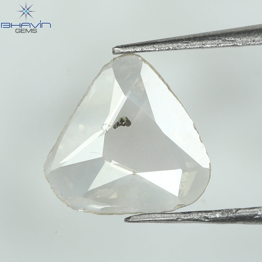 0.41 CT/6 個ローズカット ポルキ シェイプ ナチュラル ダイヤモンド ホワイト カラー I3 クラリティ (3.65 MM)