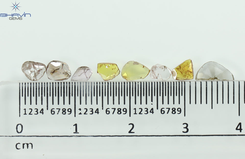 1.05 CT/8 Pcs Slice (Polki) Shape Natural Diamond Mix Color I2 Clarity (4.62 MM)