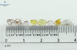 1.05 CT/8 Pcs Slice (Polki) Shape Natural Diamond Mix Color I2 Clarity (4.62 MM)