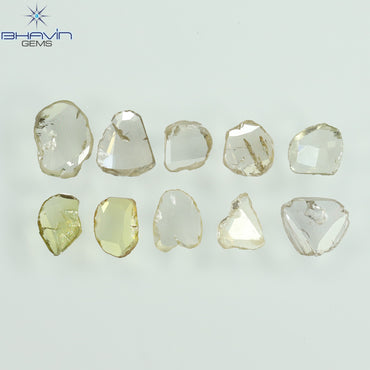 0.75 CT/10 Pcs Rosecut Polki Shape Natural loose Diamond Mix Color I1 Clarity (4.44 MM)
